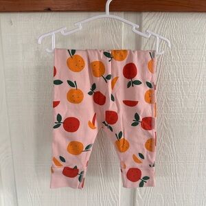 Hanna Andersson 100% Organic Cotton Pink Fruit Print Kids Leggings